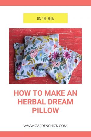 Pinterest Pin for How to Make an Herbal Dream PIllow
