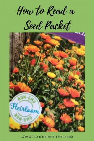 Seed packets contain a lot of information to help you grow your garden